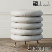 3d-модель Пуф LAUREL от Kelly Wearstler