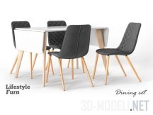 3d-модель Стул Phil и стол Kim от LifestyleFurn
