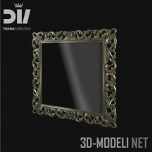 3d-модель Квадратное зеркало SUPERBIA от DV homecollection