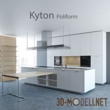 3d-модель Современная кухня Poliform Varenna Kyton с оборудованием