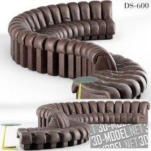 3d-модель Криволинейный диван De Sede DS 600