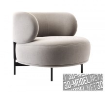 3d-модель Кресло для отдыха Akiko от Gallotti&Radice