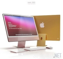 3d-модель Настольный компьютер Apple iMac 2021