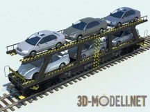 3d-модель Вагон-автовоз