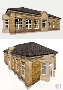 3d-модель Дом в староанглийском стиле