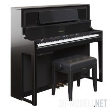 3d-модель Фортепиано Roland LX708 и скамья RPB-300BK