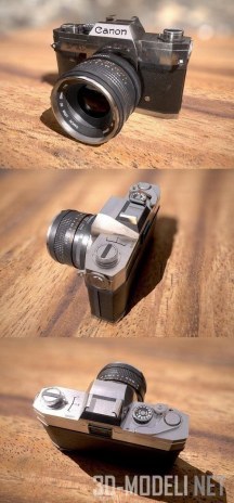 3d-модель Ретро фотоаппарат Canon
