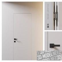 3d-модель Скрытая белая дверь