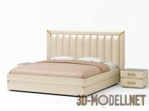 3d-модель Кожаная кровать Pozitano от Dream land
