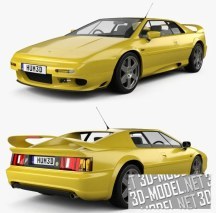 3d-модель Винтажный спорткар Lotus Esprit 1996