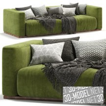 3d-модель Двухместный диван Lario от Flexform