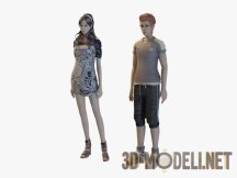 3d-модель Парень и девушка