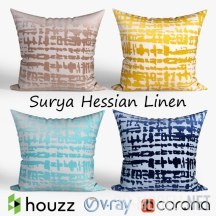 Подушки Surya Hessian Lines от Houzz