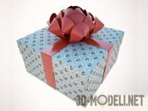 3d-модель Коробка с подарком