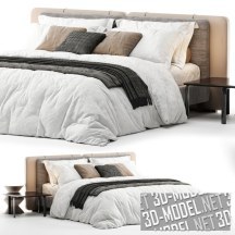 3d-модель Двуспальная кровать Tatlin Soft от Minotti