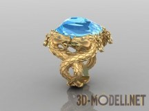 3d-модель Золотое кольцо с драконами