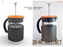 3d-модель Френч-пресс для чая и кофе «Gipfel»