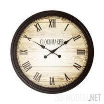 3d-модель Деревянные часы Clockmaker
