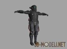 3d-модель Cолдат «NEVEC solider» из игры «Lost Planet»