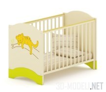 Детская кроватка с тигренком