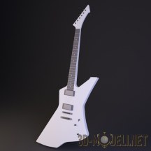 3d-модель Гитара Джеймса Хетфилда ESP Snakebyte