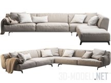 Большой модульный диван Tribeca от Poliform