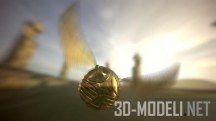 3d-модель Мяч Golden Snitch из Harry Potter
