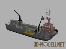 3d-модель Рыболовный корабль