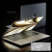 3d-модель Ноутбук Apple MacBook Air 2022 (4 цвета)