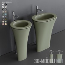 3d-модель Два умывальника Ceramica Cielo Amedeo