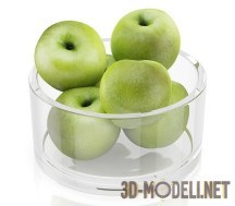 3d-модель Зеленые яблоки