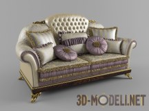 3d-модель Двухместный диван AR Arredamenti Amadeus артикул 1682