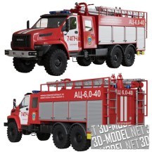 3d-модель Пожарная машина на базе «Урал-NEXT»
