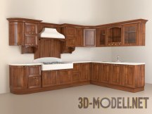 3d-модель Классическая кухня «Амбра» от фабрики «Атлас-люкс»