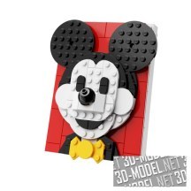 3d-модель Микки Маус и Минни Маус от Lego