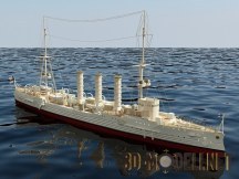 3d-модель Крейсер SMS Emden