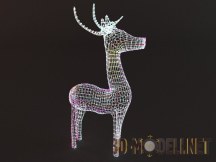 3d-модель Светящийся олень