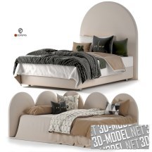 3d-модель Кровати с постельным бельем Day и Rest от Peonihome