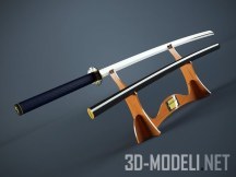3d-модель Японский меч катана