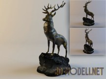 3d-модель Благородный олень