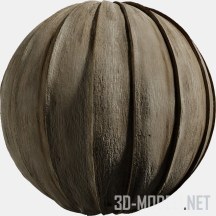 Планки из коричневого дерева 08