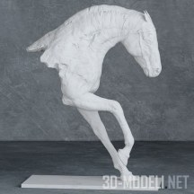 Динамичная скульптура коня