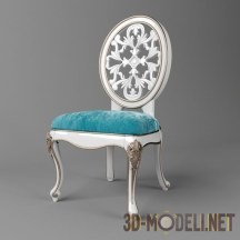 3d-модель Резной стул с овальной спинкой