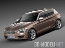 3d-модель Компактный хэтчбэк BMW 1