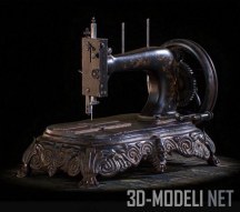 3d-модель Античная швейная машинка