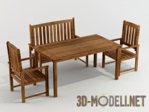 3d-модель Набор с раздвижным столом
