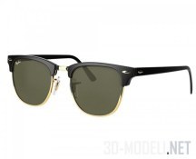 3d-модель Солнцезащитные очки Clubmaster Classic от RayBan