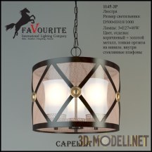 3d-модель Потолочный светильник Favorite Capella 1145-3P