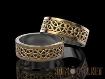 3d-модель Обручальные кольца для пары