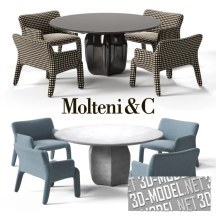 Стол и кресла от MOLTENI&C